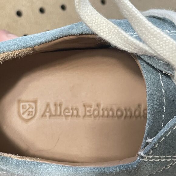 Allen Edmonds Porter Derby Suede Sneakers Shoes Portugal Blue Size 8.5 D Men main image 8